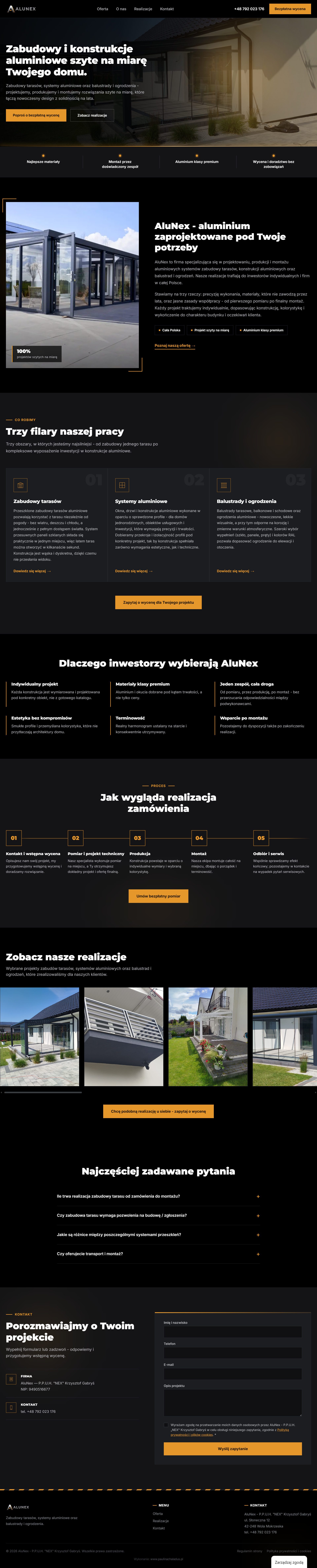 Alu-Nex — widok na komputerze