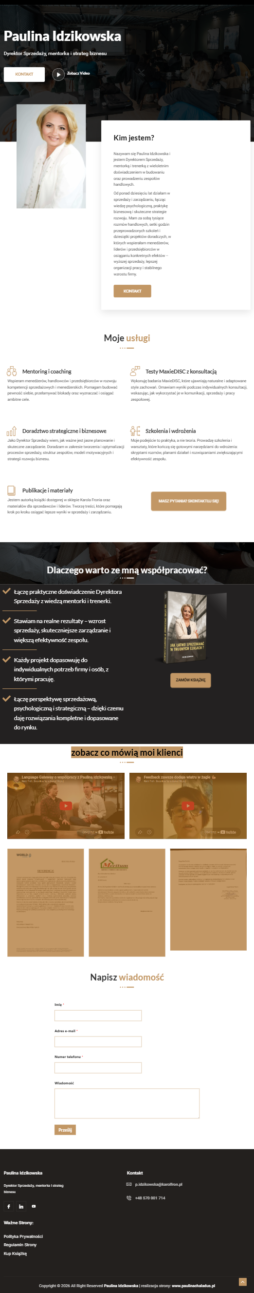 Doradztwo Sukcesu — widok na tablecie